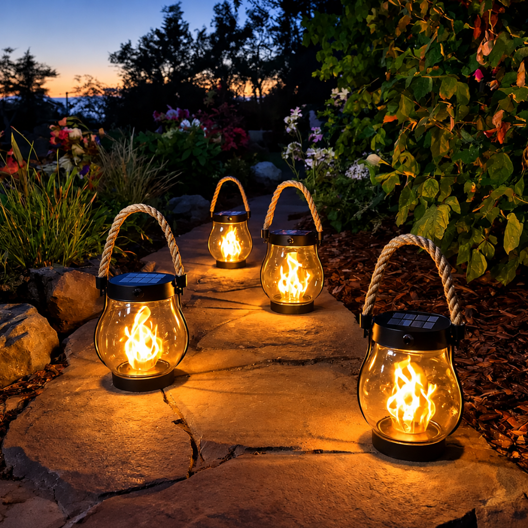 SolarFlame™ | Solarlaterne mit realistischem Flammeneffekt - Science Factory DE