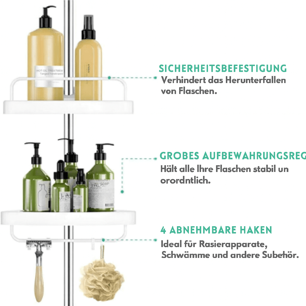 CleanNest™ – Schlankes Duschregal für perfekte Badorganisation [Letzte Chance – Rabatt!]