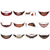 ZombieZaps™ Halloween Lustige Tattoo Sticker Set mit 12 Stück | 6+6 GRATIS