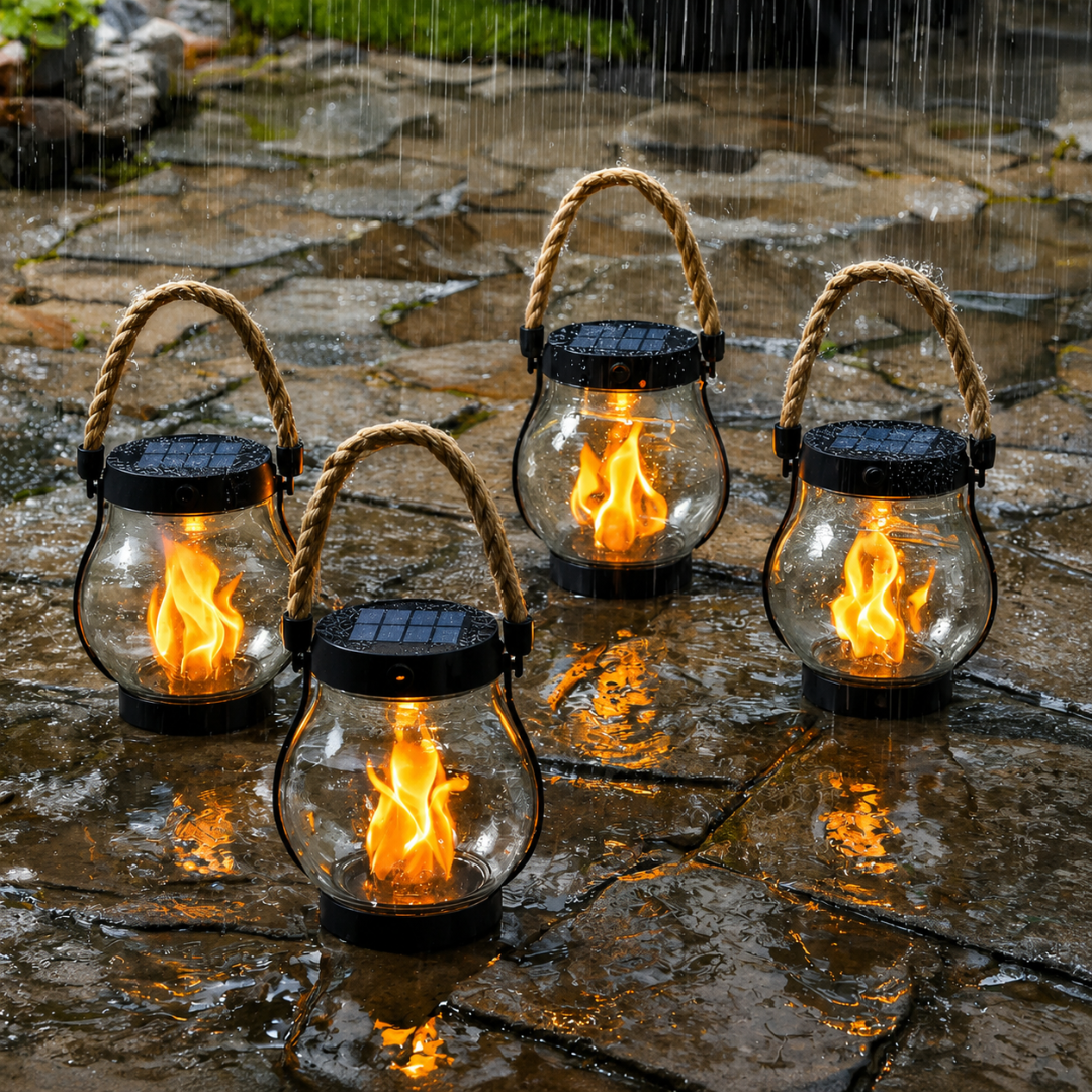 SolarFlame™ | Solarlaterne mit realistischem Flammeneffekt - Science Factory DE
