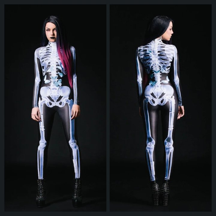 SpookSkin™ Skelett Ganzkörper-Bodysuit