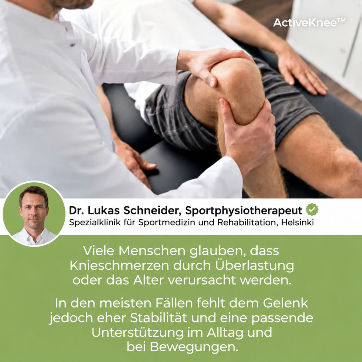 ActiveKnee™ | Stabiler Halt und freie Beweglichkeit