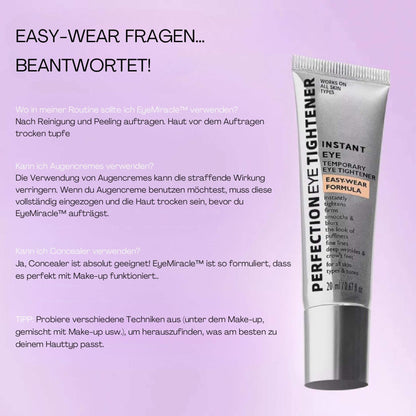 EyeMiracle™ | Augenstraffungs-Creme | Reduziert Tränensäcke, Schwellungen und feine Linien in Sekunden - Science Factory DE