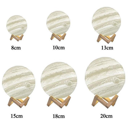 Jupiter (farbiges) Nachtlicht | Beleuchtung - Science Factory