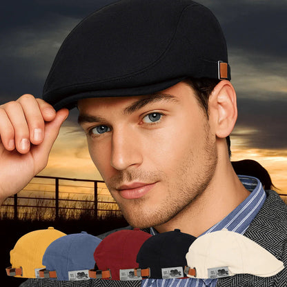 Monarch Beret™ | Style Masculin Intemporel avec Coupe Moderne