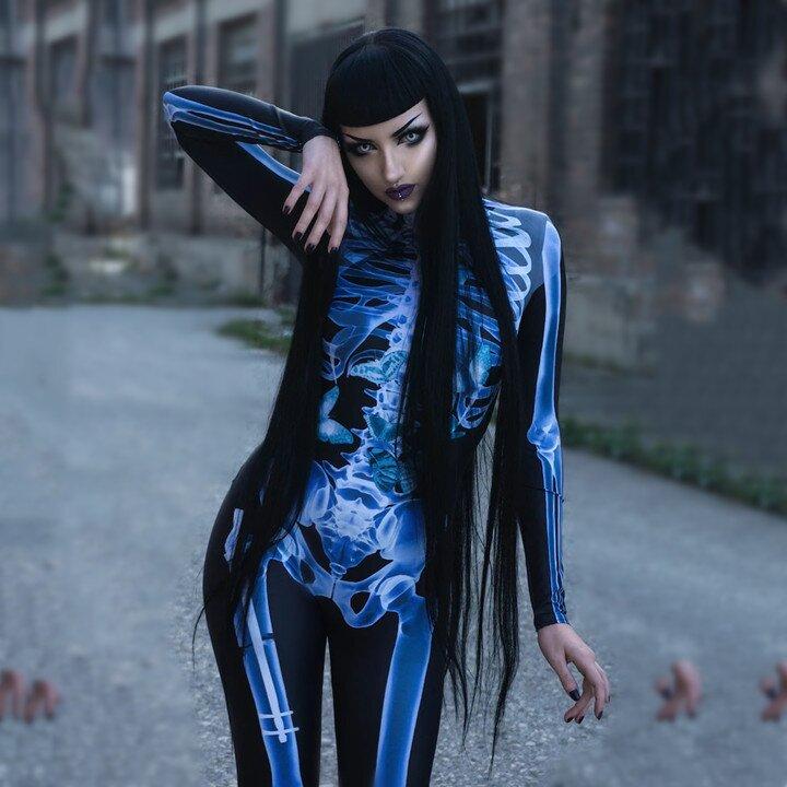 SpookSkin™ Skelett Ganzkörper-Bodysuit