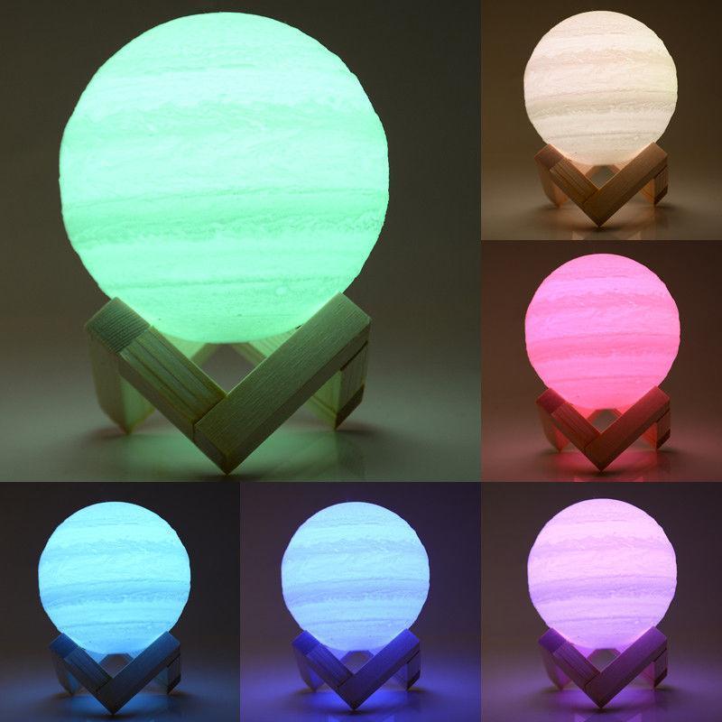 Jupiter (farbiges) Nachtlicht | Beleuchtung - Science Factory