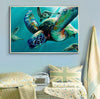 Aquarelle Meeresschildkröte | Canvas Art - Science Factory