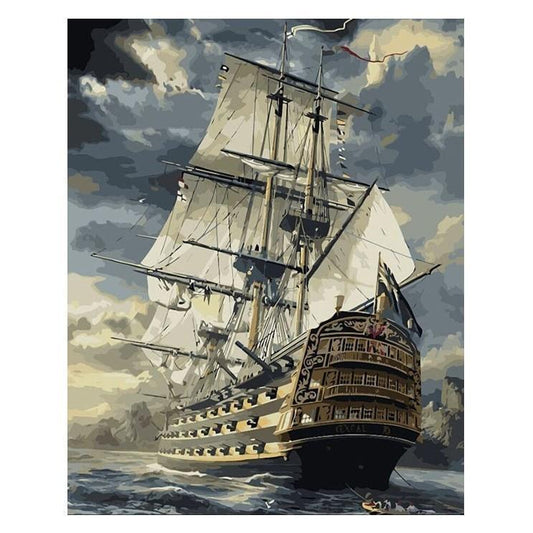 Segelschiff | Number Painting - Science Factory