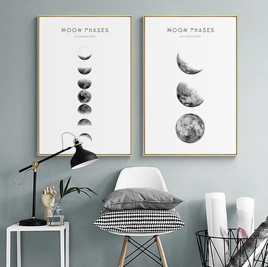 Mondphasen | Canvas Art - Science Factory