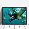 Aquarelle Meeresschildkröte | Canvas Art - Science Factory