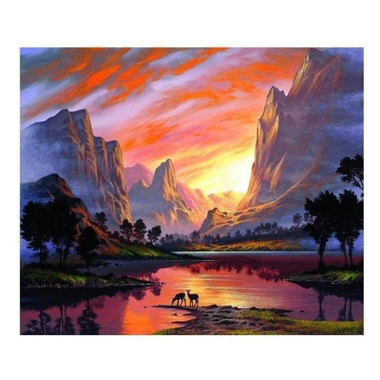 Berglandschaft | Number Painting (NEU) - Science Factory