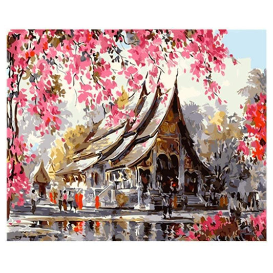 Buddhistischer Tempel | Number Painting (NEU) - Science Factory