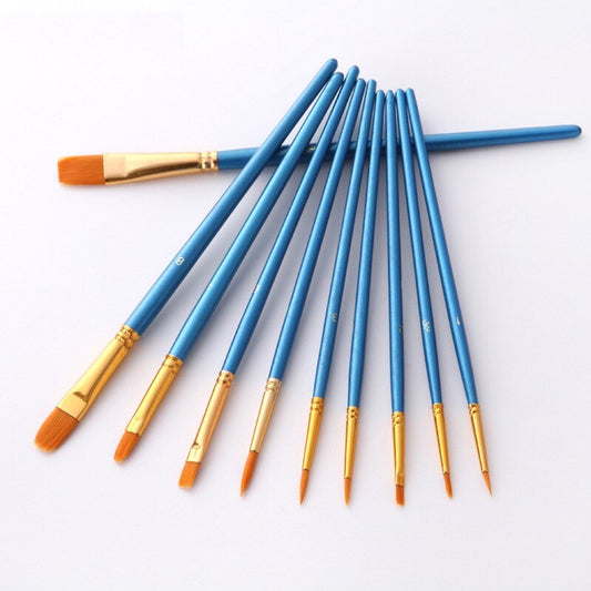 Extra-Set Pinsel (10X) - Number Paintings - Science Factory