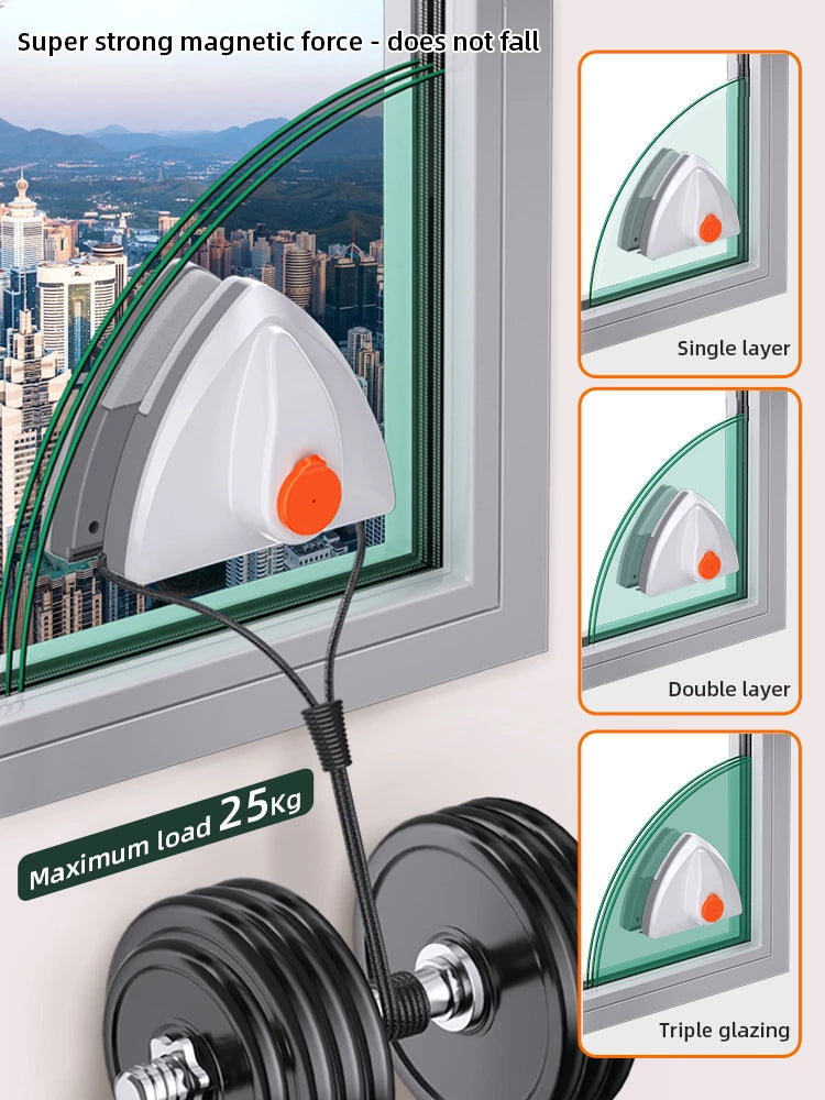 Magnetischer Fensterreiniger - Fenster waschen war noch nie so einfach! - Science Factory DE