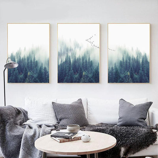 Nordische Wälder | Canvas Art - Science Factory