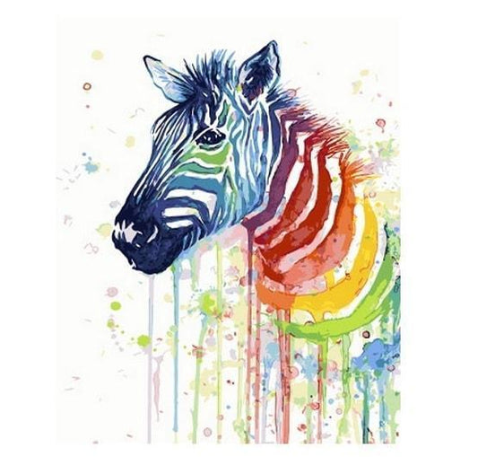 Buntes Zebra | Number Painting (NEU) - Science Factory