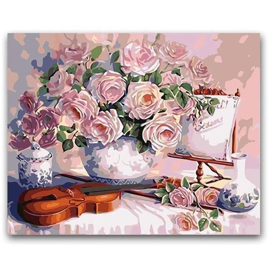 Stillleben mit Blumen | Number Painting (NEU) - Science Factory