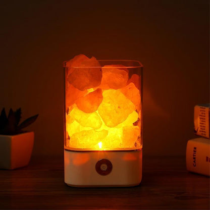 Himalaya (farbige) Kristallsalzlampe | Beleuchtung - Science Factory