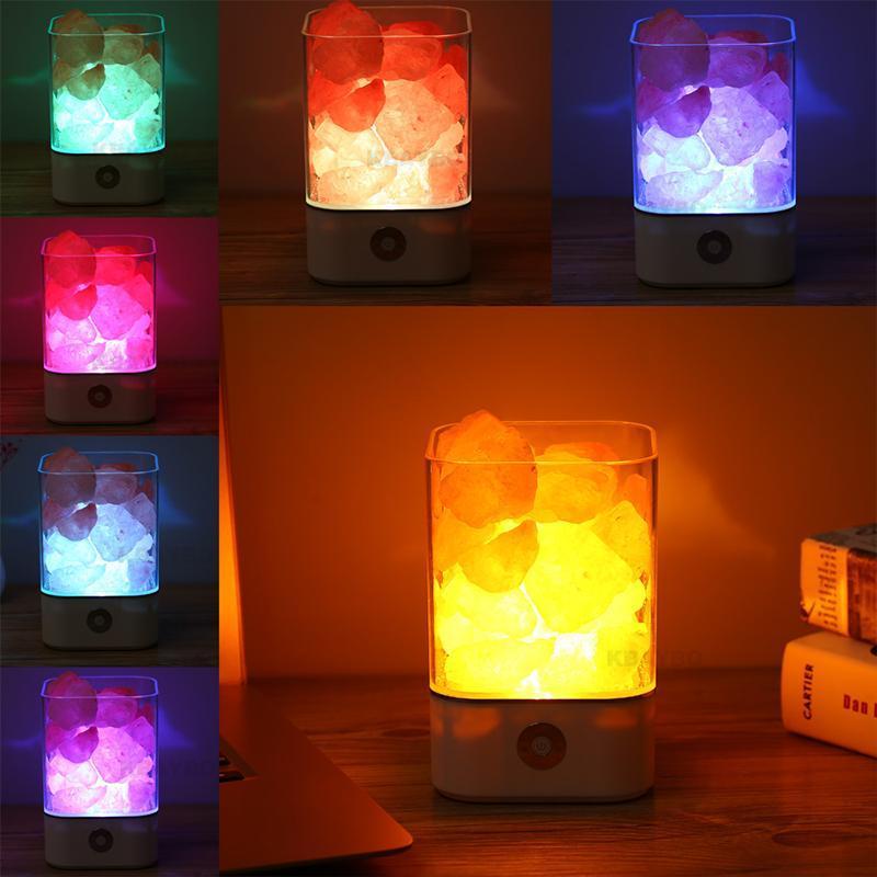 Himalaya (farbige) Kristallsalzlampe | Beleuchtung - Science Factory
