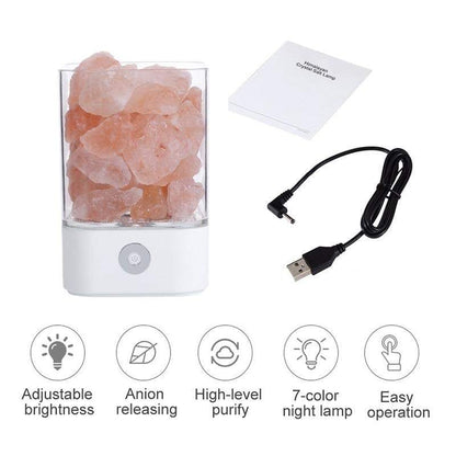 Himalaya (farbige) Kristallsalzlampe | Beleuchtung - Science Factory