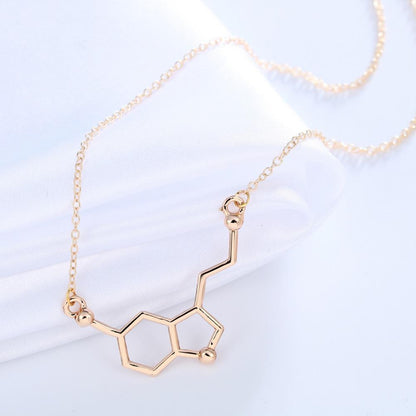 Serotonin "Glückshormon" Molekül Halskette - Science Factory
