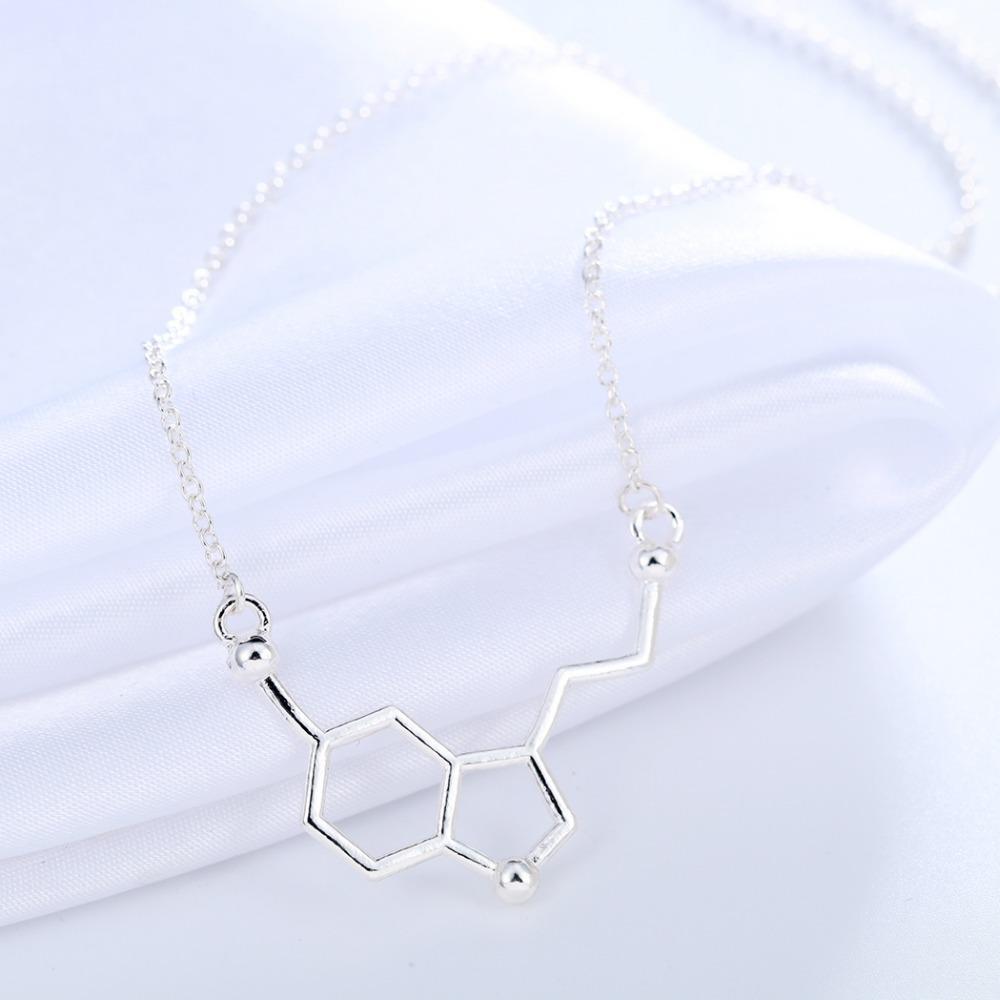 Serotonin "Glückshormon" Molekül Halskette - Science Factory